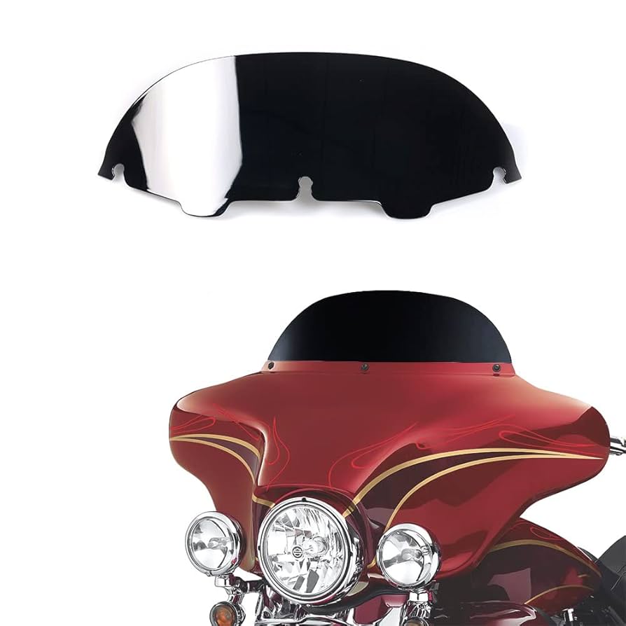 ハーレーダビッドソンウインドシールド Amazon | WYNMOTO ブラック 7インチ フロントガラス ウィンド